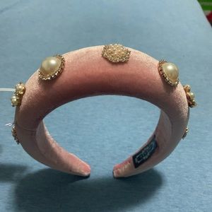 Pink headband with jewels